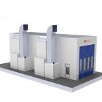 Industrial Grade Spray Booth with Front Door and Working Doors for Sturdy Construction for sale