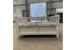 China 1000mm Width Foldable Stillage Pallet Cage With Optional Wheels Available supplier