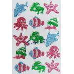 Lovely Personalised Glitter Wall Stickers , Non Toxic Sea Animal Foam Stickers for sale