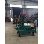 Industrial Wood Vertical Band Saw Sawmill Machine With Trolley with hydraulic log turner