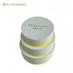 Round Paper Packaging Tubes Cylinder 3 Piece Gift Box Set For Festival Wedding Gifts for sale