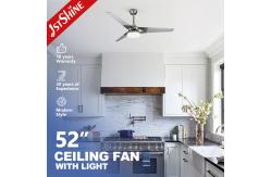 China Plywood Blade Modern LED Ceiling Fan 52 Inch DC Motor Home Using supplier