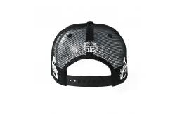 China Pyrograph Design Flip Up Brim Trucker Hat , Urban Trucker Snapback Cap 5 Panel supplier
