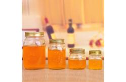 China Regular Mouth Jam Jelly Jars With Metal Lid , Glass Canning Storage Jars supplier