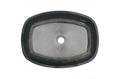 China Scratch Resistant Glass Table Top Wash Basin Green Colour Engraving Modern supplier
