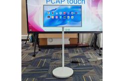 China 32 Inch Private Moving Standing Touch Screen Kiosk  With Battery supplier