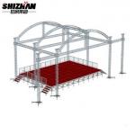 Customized Curved Steel Roof Aluminum Lighting Truss System for sale