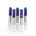 4Fl Diamond Ball Nose End Mill For Cutting Inconel 1/2 Shank for sale