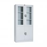 Clothes Storage Steel Lockable Glass Door Filing Cabinet for sale