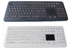 China IP68 waterproof industrial rubber medical keyboard with backlit touchpad supplier