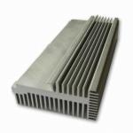 Clear 6063-T5 Aluminum LED Heat Sink Extrusion Profiles With Tapping / Stamping for sale