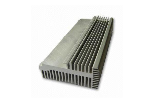 Clear 6063-T5 Aluminum LED Heat Sink Extrusion Profiles With Tapping / Stamping