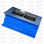 Standard AASHTO T23 Concrete Testing Machine Steel Grout Cube Moulds 2 Gang 11Kg for sale