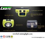 18000lux Brightness LED Miners Cap Lamp One Main Light Two Auxiliary Lights