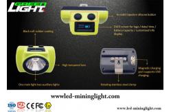 China 18000lux Brightness LED Miners Cap Lamp One Main Light Two Auxiliary Lights supplier
