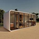 Apple House Cabin Prefab Container Eco-friendly Wood Fiber Board for sale