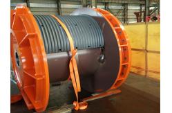 China Carbon Steel Monolithic Wire Rope Winch Drum For Marine Anchor Ships And Lifting Machinery supplier