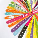 Silk Screen Printed PVC Wristbands Customized for Branding and Marketing for sale