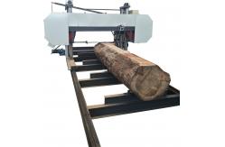 China Double Column Horizontal Wood Band Sawing Machine MJ2500 Heavy Duty Bandsaw Mill supplier