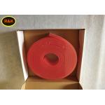 Red Roll Screen Printing Squeegee 60 - 75A Smooth Surface With 9mm Thickness