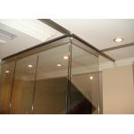 Clip Aluminum Soliding Glass Partition Wall  Top Supported For Meeting Room for sale