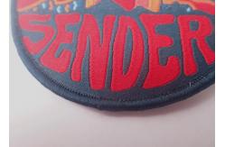 China Heat Press Custom Badge Embroidery Iron On Patch Applique For Clothing supplier