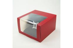 China Reusable Cookie Dessert Packaging Box Clear Window Paper Cupcakes Boxes With Inserts supplier