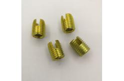 China M4 M5 M6 Screwed Threaded Brass Insert Nuts Zinc Plated DIN 7965 supplier