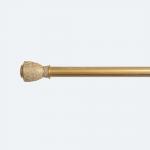 Iron 25MM Curtain Rods Sets With Aluminum Alloy Curtain Finials And Brackets for sale