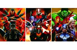 China Captain American 3D Lenticular Poster Printing / Custom Lenticular Posters supplier