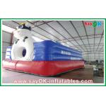 Red / Blue PVC Giant  Inflatable Cow Bouncer For Amusement Park