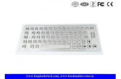 China IP65 Rating Metal Kiosk Industrial Mini Keyboard With 64 Metal Compact Keys supplier