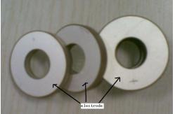 China Piezo Electric Ceramic , 25 / 1.2 PZT 5 Piezoelectric Ceramic Discs underwater transmitting supplier