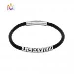 9g Inspirational Jewelry Braid Mens Engraved Bracelets for sale