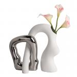 Abstract Interlocking Vase Set for Modern Home Decor for sale