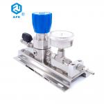 High pressure gas control panel stainless steel 316L argon gas pressure regulator with ball valve for sale