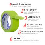 High Temperature Automotive Adhesive Masking Tape 233 Green Heat-Resistant Pressure Sensitive Paint for sale