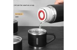 China Double Wall Insulation Ceramic Mug Cup 2 In 1 Tumbler 500ml supplier