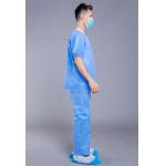 Knit Collar Unisex SMS 35g Nurses Scrub Suit Uniform for sale