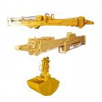 Telescopic Excavator With Clamshell Bucket With Teeth For Grabbing