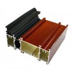 Casement 2.0mm 6063 Wood Grain Aluminum Profiles for sale