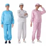 ESD Clean Room Clothes  Worker Suit Anti Static Coverall 100D*100D