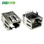 RJ45 Interface Socket 10P10C With Shielded Ethernet Port Connector DGKYD56221111HWA1DY1 for sale