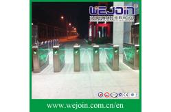 China Adjustable Speed Lane Automatic Flap Barrier Gate Entry Turnstiles supplier