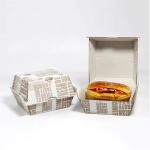 Eco-friendly Customized Hamburger Box Biodegradable Food Grade Packaging for Sustainable Solutions for sale