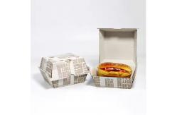 China Eco-friendly Customized Hamburger Box Biodegradable Food Grade Packaging for Sustainable Solutions supplier