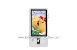 China Self Service TFT LCD Floor Standing Kiosk 1920x1080 With Folding Table supplier