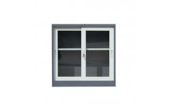 China Metal Sliding Glass Door File Cabinet KD Structure Lockable supplier