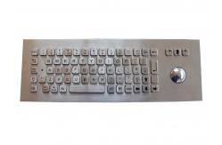 China IP67 SS Industrial Keyboard With Trackball Washable PS2 USB supplier