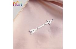 China 38x8MM SS Sideways Arrow Pendant Custom Engraving Charms supplier